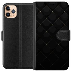 Apple iPhone 11 Pro Max Sort Tegnebogsetui Exklusivt Mönster