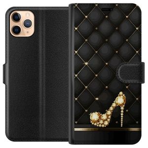 Apple iPhone 11 Pro Max Svart Plånboksfodral Lyxig Sko