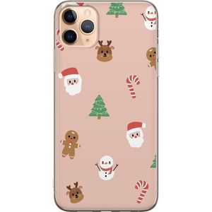 Apple iPhone 11 Pro Max Transparent Mobilskal Klassisk Julfest
