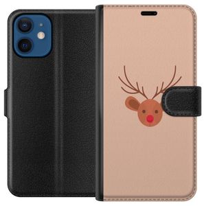 Apple iPhone 12  Svart Plånboksfodral Ren Julkänsla