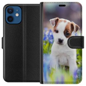 Apple iPhone 12  Musta Lompakkokotelo Hundvalp