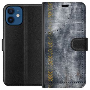 Apple iPhone 12  Musta Lompakkokotelo Metall
