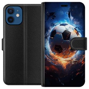Apple iPhone 12  Musta Lompakkokotelo Flygande boll