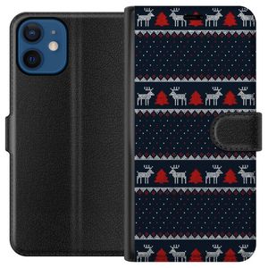 Apple iPhone 12 mini Svart Plånboksfodral Tomtens Team