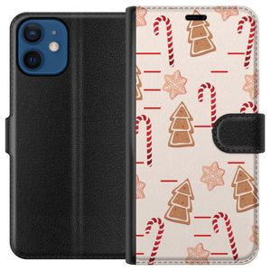 Apple iPhone 12 mini Svart Plånboksfodral Julens Godisglädje