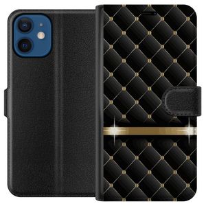 Apple iPhone 12 mini Sort Lommebokdeksel Lyxigt