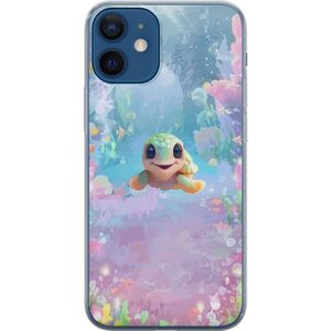 Apple iPhone 12 mini Läpinäkyvä Puhelinkotelo Glad Sköldpadda