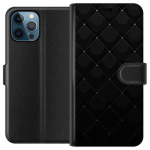 Apple iPhone 12 Pro Sort Lommebokdeksel Exklusivt Mönster