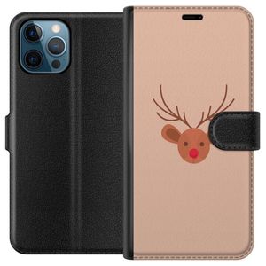 Apple iPhone 12 Pro Svart Plånboksfodral Ren Julkänsla