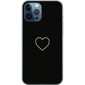 Apple iPhone 12 Pro Gjennomsiktig Telefondeksel Hjärta
