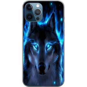 Apple iPhone 12 Pro Gjennomsiktig Telefondeksel Blå Varg