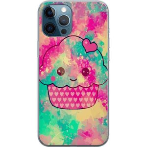 Apple iPhone 12 Pro Gjennomsiktig Telefondeksel Cupcake