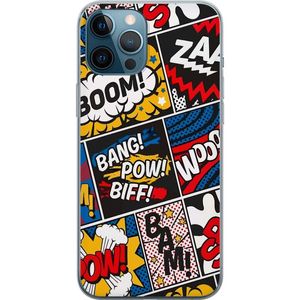 Apple iPhone 12 Pro Max Läpinäkyvä Puhelinkotelo Tecknat Boom!