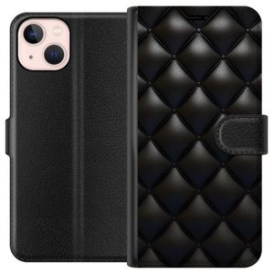 Apple iPhone 13 Musta Lompakkokotelo Lyxiga rutor