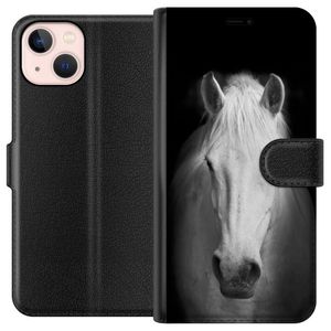 Apple iPhone 13 Musta Lompakkokotelo Häst