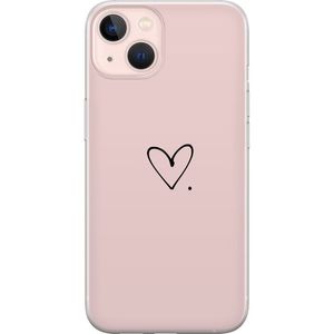 Apple iPhone 13 Gjennomsiktig Telefondeksel Hjärta.