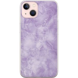 Apple iPhone 13 Gjennomsiktig Telefondeksel Lila marmor