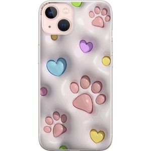 Apple iPhone 13 Gjennomsiktig Telefondeksel Fluffiga Tassar