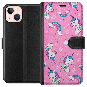 Apple iPhone 13 mini Sort Lommebokdeksel Enhörningar