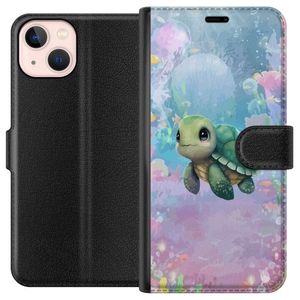 Apple iPhone 13 mini Sort Lommebokdeksel Simmande Sköldpadda