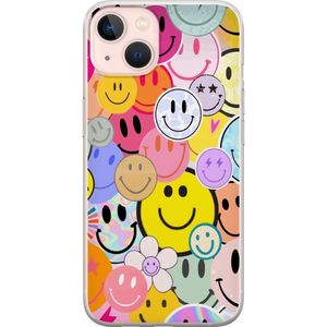 Apple iPhone 13 mini Gjennomsiktig Telefondeksel Leende Ansikten