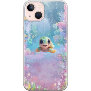 Apple iPhone 13 mini Gjennomsiktig Telefondeksel Glad Sköldpadda