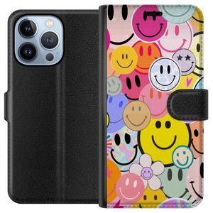 Apple iPhone 13 Pro Musta Lompakkokotelo Leende Ansikten
