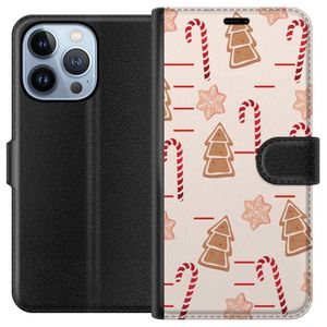 Apple iPhone 13 Pro Svart Plånboksfodral Julens Godisglädje