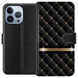 Apple iPhone 13 Pro Musta Lompakkokotelo Lyxigt