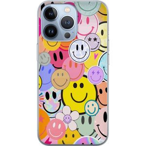 Apple iPhone 13 Pro Transparent Mobilskal Leende Ansikten