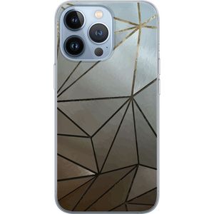 Apple iPhone 13 Pro Transparent Mobilskal Mönster Rosé