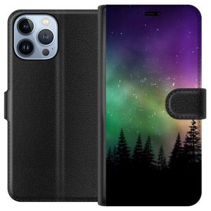 Apple iPhone 13 Pro Max Svart Plånboksfodral Norrsken