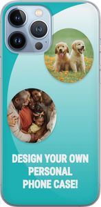 Design dit eget Apple iPhone 13 Pro Max Gennemsigtig cover