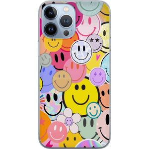 Apple iPhone 13 Pro Max Läpinäkyvä Puhelinkotelo Leende Ansikten