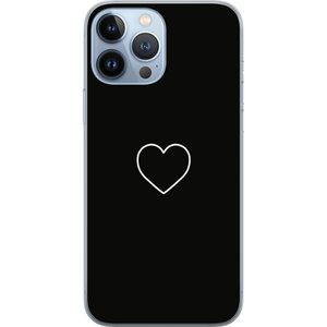 Apple iPhone 13 Pro Max Läpinäkyvä Puhelinkotelo Hjärta