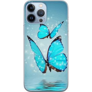 Apple iPhone 13 Pro Max Läpinäkyvä Puhelinkotelo Magiska Fjärilar