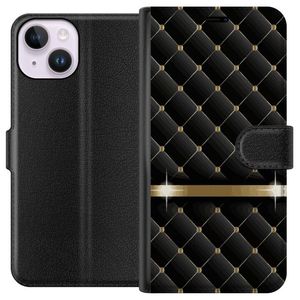 Apple iPhone 14 Musta Lompakkokotelo Lyxigt