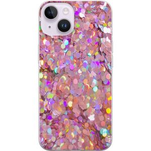 Apple iPhone 14 Gjennomsiktig Telefondeksel Glitter