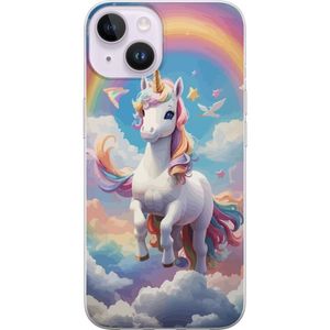 Apple iPhone 14 Transparent Mobilskal Stolt Enhörnig