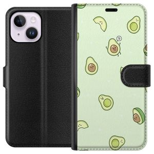 Apple iPhone 14 Plus Svart Plånboksfodral Avokado