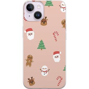 Apple iPhone 14 Plus Transparent Mobilskal Klassisk Julfest