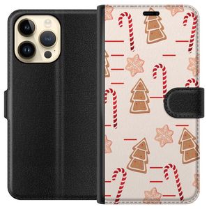 Apple iPhone 14 Pro Max Svart Plånboksfodral Julens Godisglädje