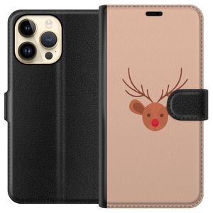 Apple iPhone 14 Pro Max Svart Plånboksfodral Ren Julkänsla