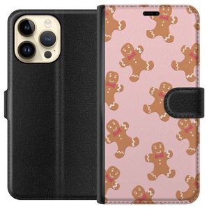Apple iPhone 14 Pro Max Svart Plånboksfodral Pepparkaksgubbe