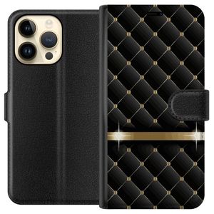 Apple iPhone 14 Pro Max Sort Tegnebogsetui Lyxigt
