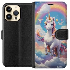 Apple iPhone 14 Pro Max Svart Plånboksfodral Stolt Enhörnig