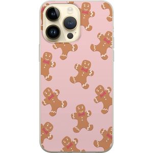 Apple iPhone 14 Pro Max Transparent Mobilskal Pepparkaksgubbe