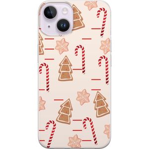 Apple iPhone 15 Gjennomsiktig Telefondeksel Julens Godisglädje