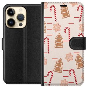 Apple iPhone 15 Pro Svart Plånboksfodral Julens Godisglädje