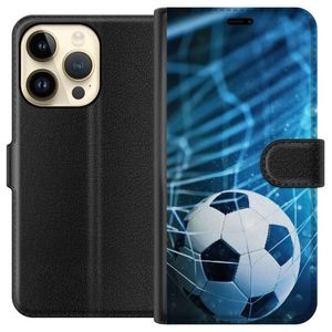 Apple iPhone 15 Pro Svart Plånboksfodral Fotboll